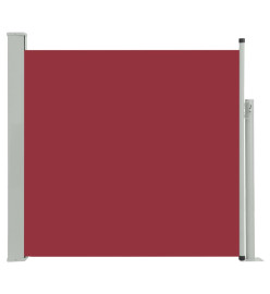 Auvent latéral rétractable de patio 170x300 cm Rouge