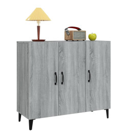 Buffet sonoma gris 90x34x80 cm bois d'ingénierie