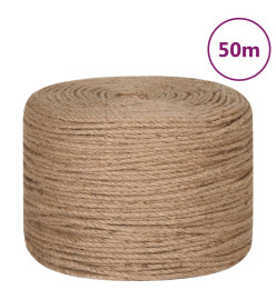 Corde de jute 50 m de long 4 mm d'épaisseur