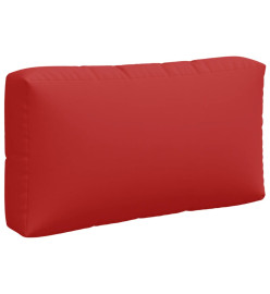 Coussins de palette 3 pcs rouge tissu