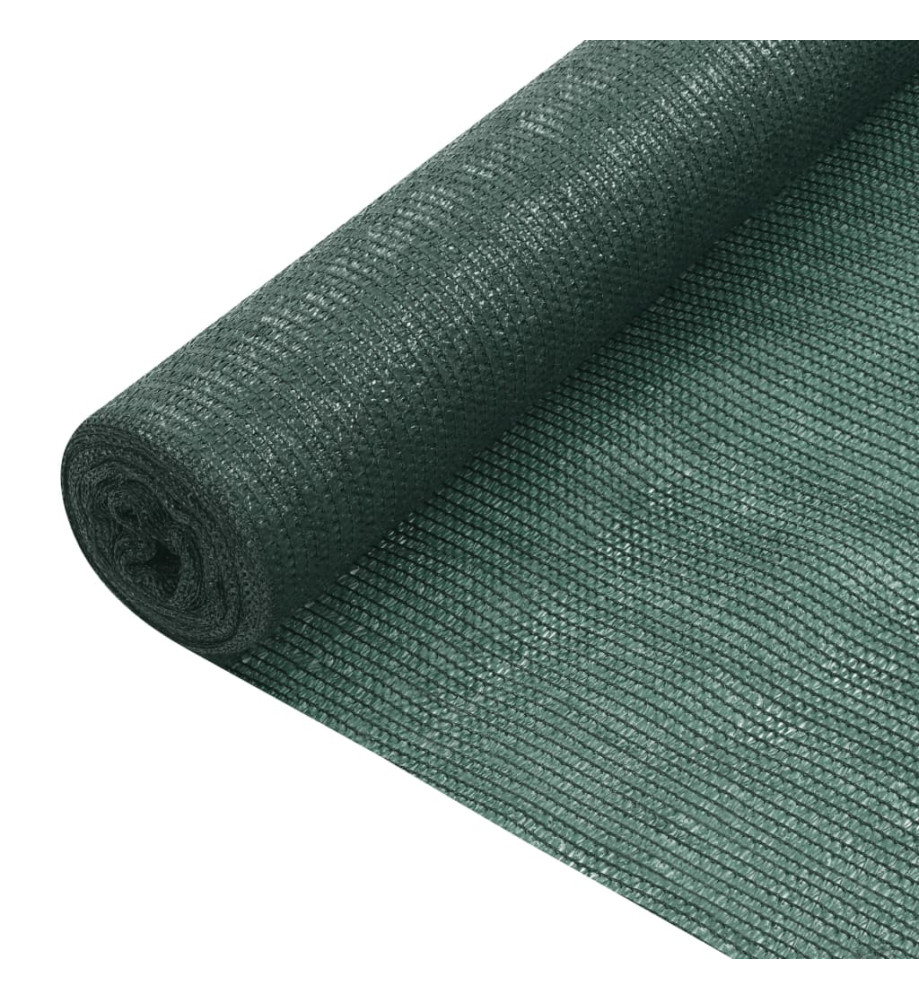 Filet brise-vue Vert 1,2x10 m PEHD 75 g/m²