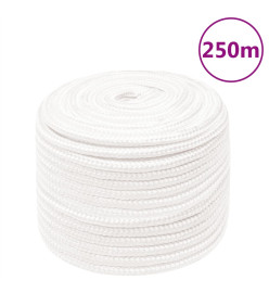 Corde de bateau Blanc complet 14 mm 250 m polypropylène