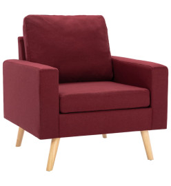 Fauteuil Rouge bordeaux Tissu