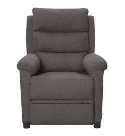 Fauteuil inclinable électrique Gris foncé Tissu