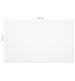 Protecteur de table mat 100x60 cm 1,6 mm PVC