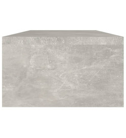 Support de moniteur Gris béton 60x23,5x12 cm Bois d'ingénierie