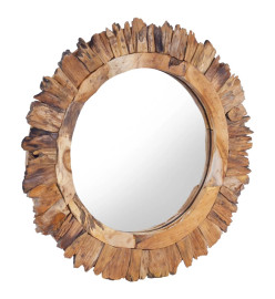 Miroir mural 60 cm Teck Rond