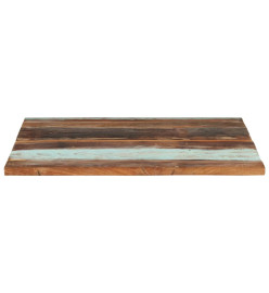 Dessus de table carré 80x80 cm 25-27 mm Bois de récupération