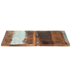 Dessus de table carré 80x80 cm 25-27 mm Bois de récupération