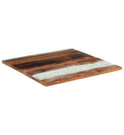 Dessus de table carré 80x80 cm 25-27 mm Bois de récupération