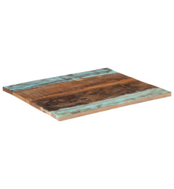 Dessus de table rectangulaire 70x80 cm 25-27 mm Bois récupéré