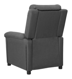 Fauteuil inclinable Gris foncé Tissu