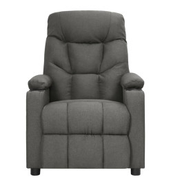 Fauteuil électrique de massage Gris foncé Tissu