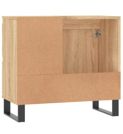 Armoire salle de bain chêne sonoma 65x33x60 cm