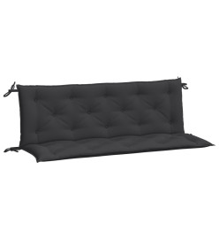 Coussins de banc de jardin 2 pcs noir 150x50x7 cm tissu Oxford