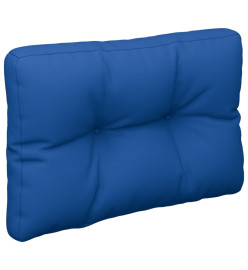 Coussin de palette bleu royal 50x40x12 cm tissu