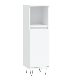 Ensemble de meubles salle de bain 3 pcs blanc bois d'ingénierie