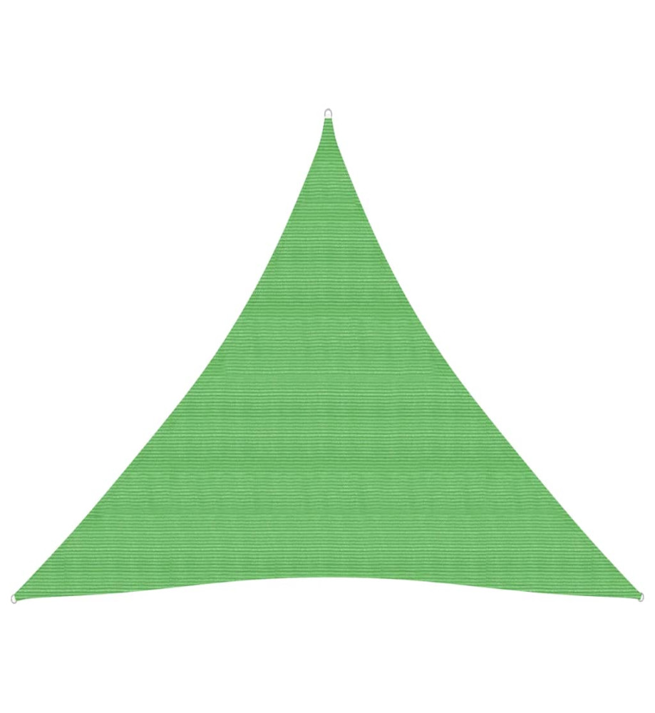 Voile d'ombrage 160 g/m² Vert clair 3,6x3,6x3,6 m PEHD