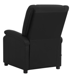 Fauteuil de massage noir cuir véritable