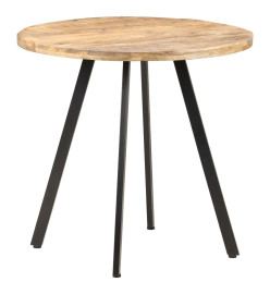 Table de salle à manger 80 cm Bois de manguier brut