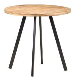 Table de salle à manger 80 cm Bois de manguier brut