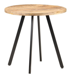 Table de salle à manger 80 cm Bois de manguier brut