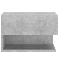 Tables de chevet murales 2 pcs Gris béton