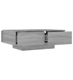 Table basse Sonoma gris 90x60x31 cm Bois d'ingénierie