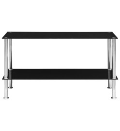 Table basse Noir 110x43x60 cm Verre trempé