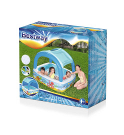 Bestway Piscine avec auvent 140 x 140 x 114 cm Bleu 52192