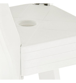 Table de bistro Blanc 70x70x72 cm Plastique