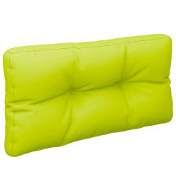 Coussin de palette vert vif 70x40x12 cm tissu