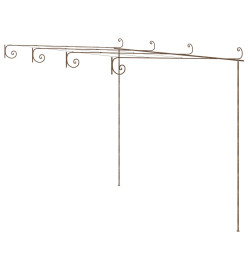 Pergola de jardin Marron antique 4x3x2,5 m Fer