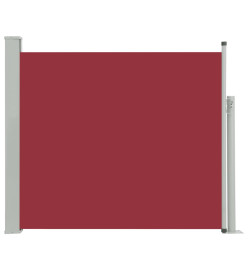 Auvent latéral rétractable de patio 100x300 cm Rouge