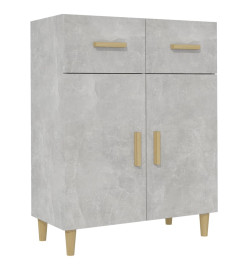 Buffet Gris béton 69,5x34x89 cm Bois d'ingénierie