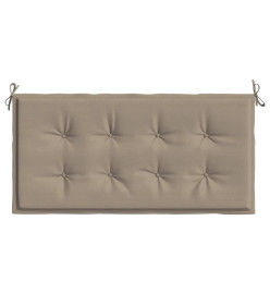 Coussin de banc de jardin taupe 100x50x3 cm tissu oxford