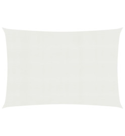 Voile d'ombrage 160 g/m² Blanc 3x4,5 m PEHD