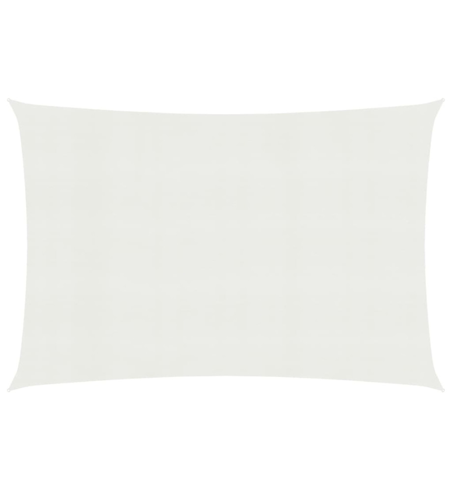 Voile d'ombrage 160 g/m² Blanc 3x4,5 m PEHD