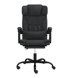 Fauteuil inclinable de bureau Noir Similicuir