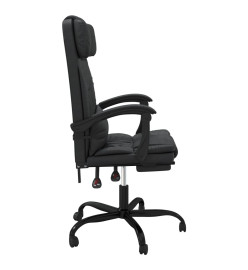 Fauteuil inclinable de bureau Noir Similicuir