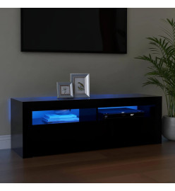 Meuble TV avec lumières LED noir 120x35x40 cm