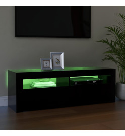 Meuble TV avec lumières LED noir 120x35x40 cm