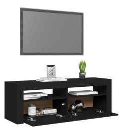 Meuble TV avec lumières LED noir 120x35x40 cm