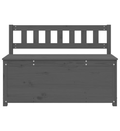 Banc Gris 110x41x76,5 cm Bois de pin massif