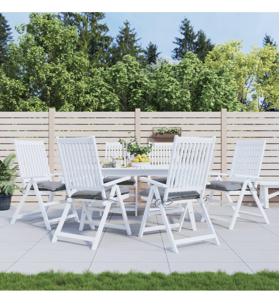 Coussins de chaise 6 pcs gris 50x50x7 cm tissu oxford Coussins de chaise 6 pcs gris 50x50x7 cm tissu oxford