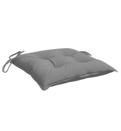 Coussins de chaise 6 pcs gris 50x50x7 cm tissu oxford