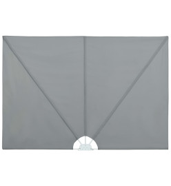 Auvent latéral pliable de terrasse Gris 400 x 200 cm