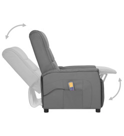 Fauteuil de massage Gris Similicuir