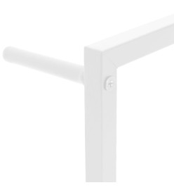 Porte-serviette Blanc 45x10x115 cm Acier