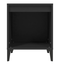 Tables de chevet 2 pcs Noir 40x35x50 cm